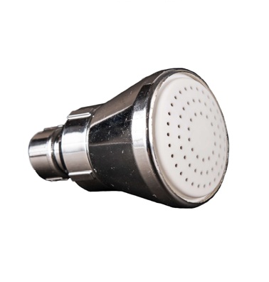 REPUESTO DE DUCHA (FLOR) + ADAPTADOR CROMADA DE ABS GINYPLAST