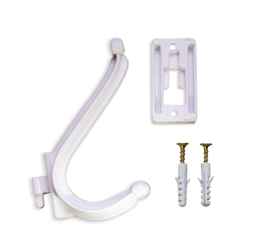 PERCHA DOBLE BLANCA GINYPLAST