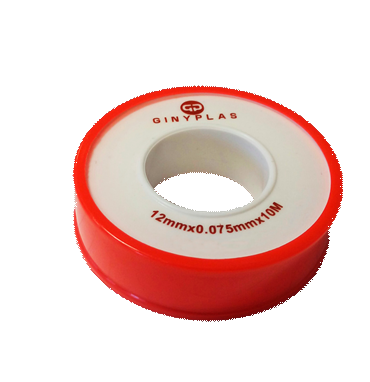 TEFLON DENSIDAD MEDIA (0.075mm) 1/2" x 10 METROS  GINYPLAST