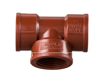 TEE PP ROSCA HEMBRA - HEMBRA - HEMBRA 3/4” GINYPLAST