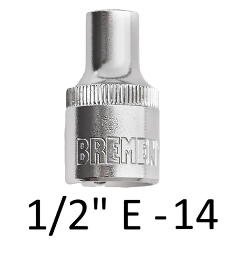 TORX:Bocallave Encastre 1/2" E-14 CrVa BREMEN