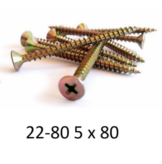 BUL FIX P/MADERA 22-80 5X80 (250) BUL
