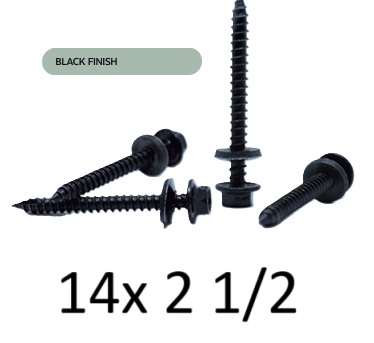 BUL TIPO 17 PUNTA AGUJA - 14 X 2 1/2 BLACK FINISH (100) BUL