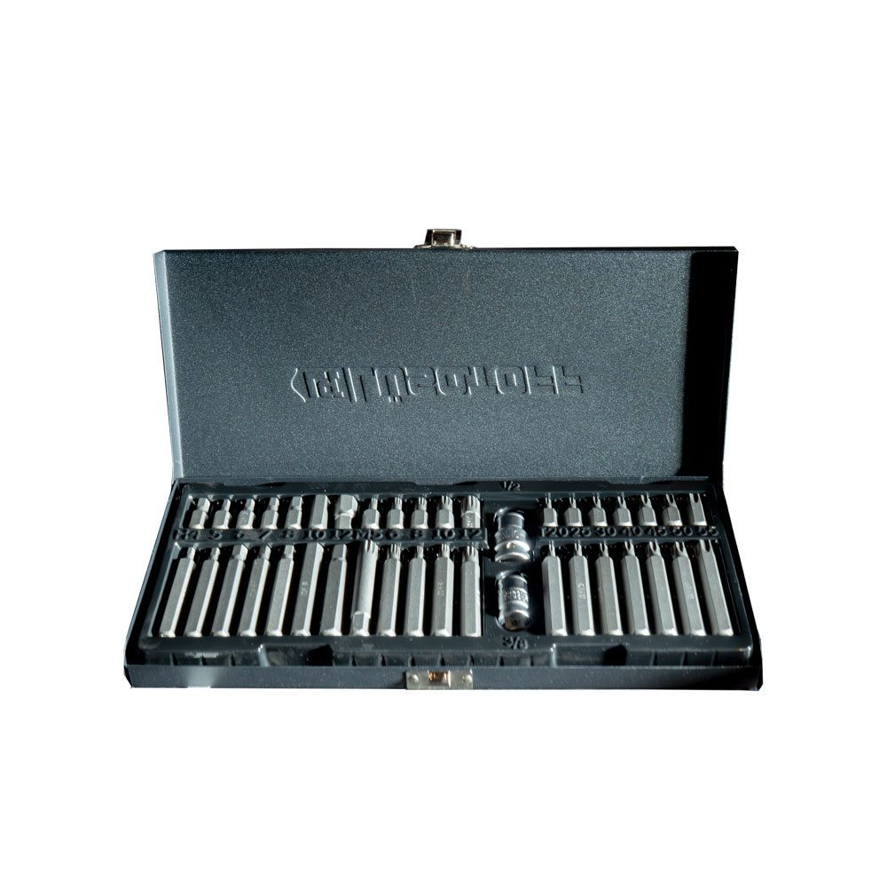 JUEGO DE PUNTAS TORX, HEXAGONALES Y MULTIESTRIAS 40 PIEZAS LUSQTOFF
