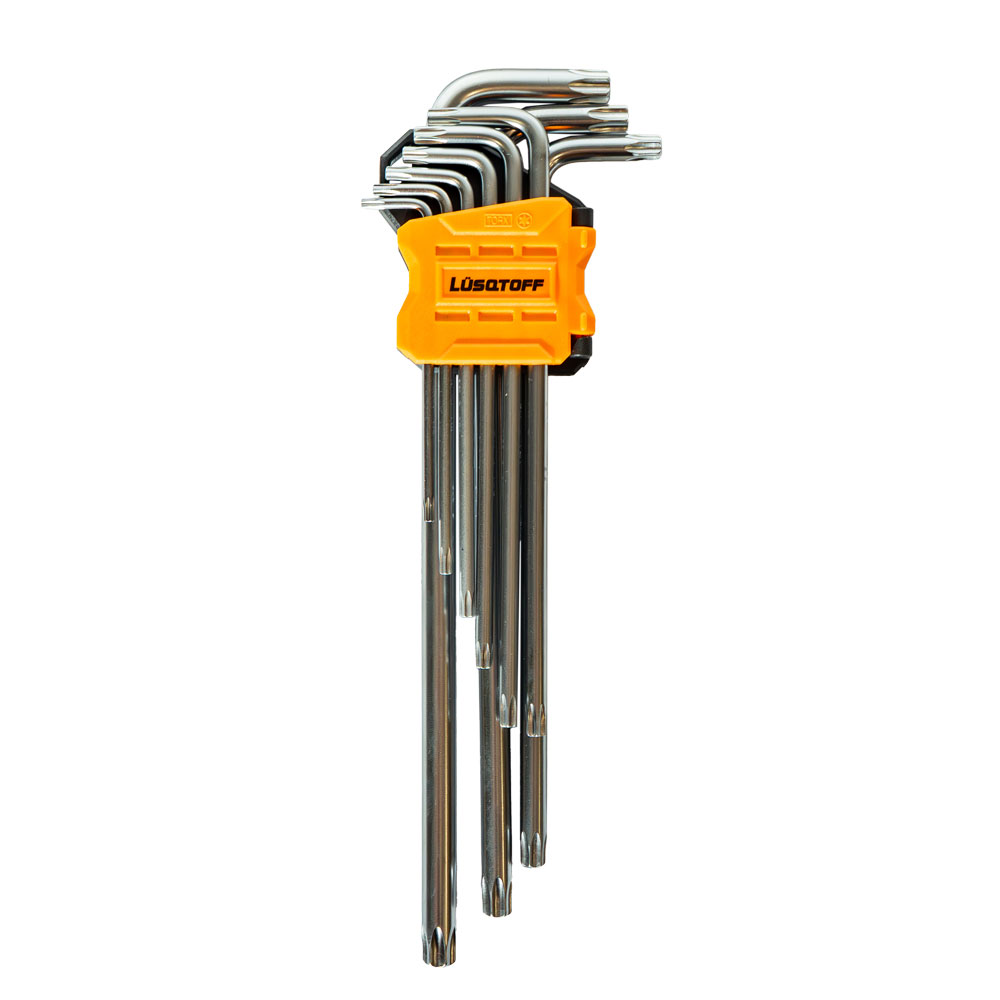 (6)JUEGO DE 9 LLAVES TORX LARGAS LUSQTOFF