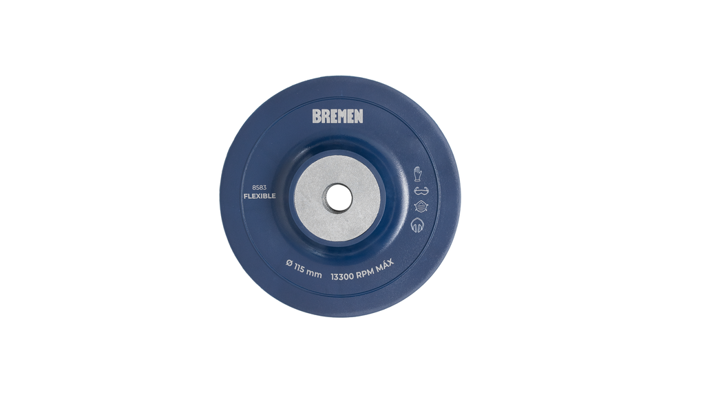 DISCO DE FIBRA  4-1/2" SOPORTE FLEXIBLE BREMEN