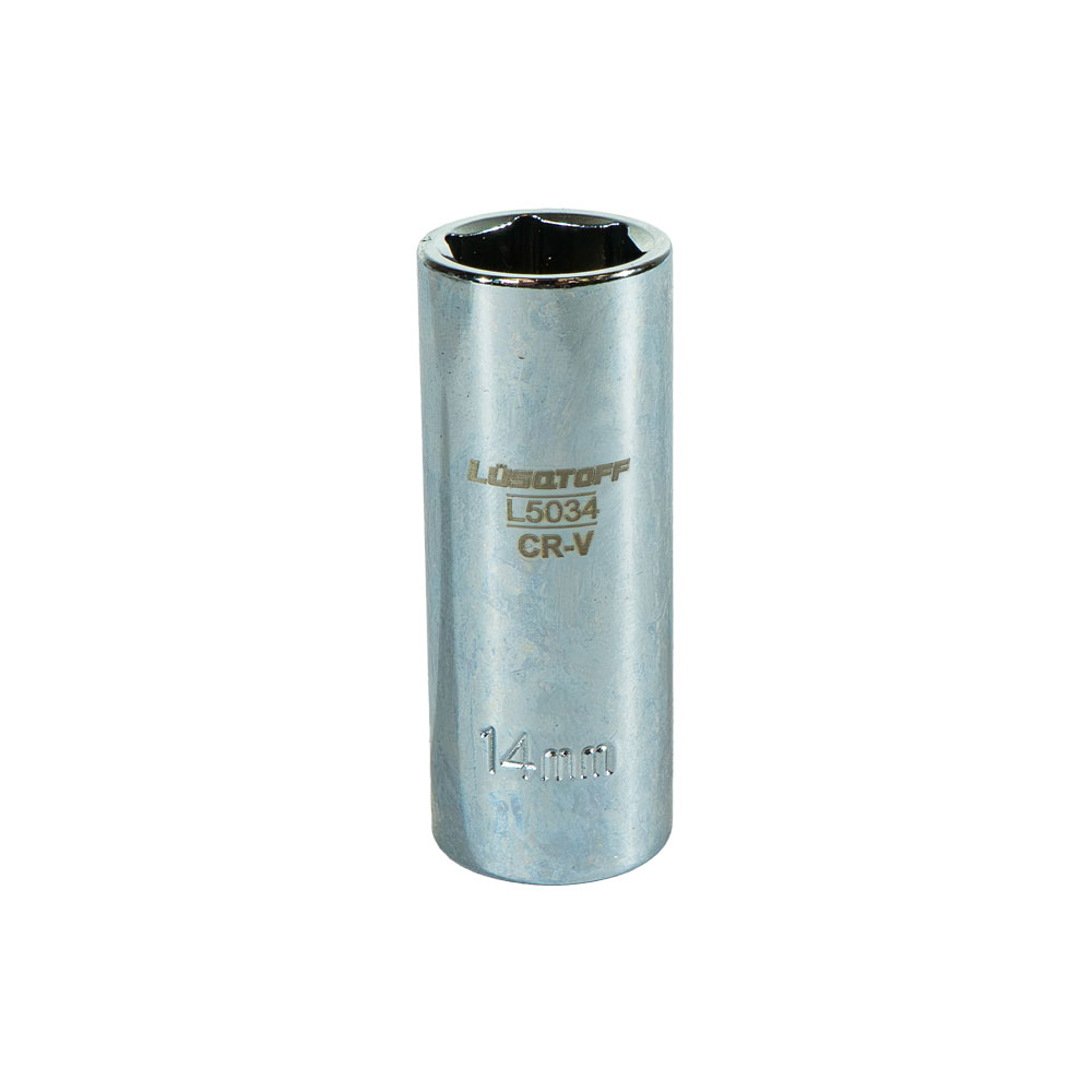 BOCALLAVE HEXAGONAL LARGO 14MM ENCASTRE 1/4 LUSQTOFF