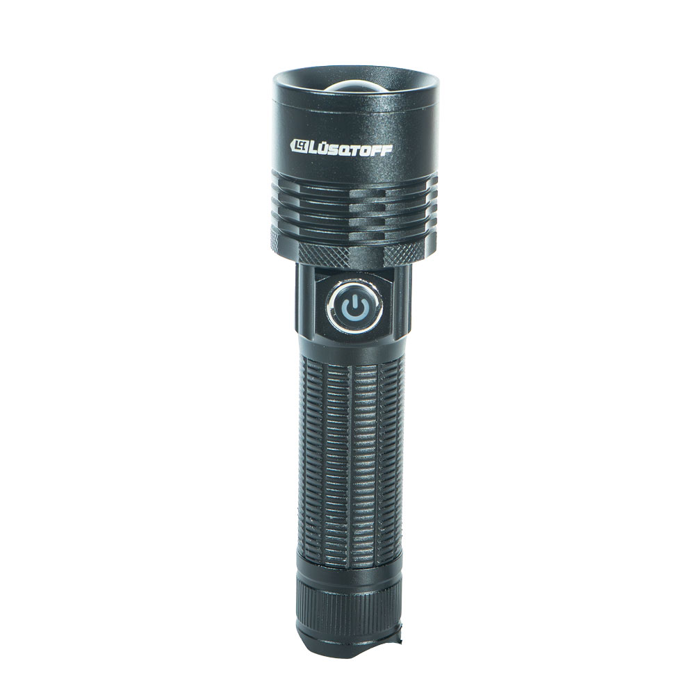 LINTERNA LED DE ALUMINIO CILÍNDRICA RECARGABLE 1000 LUMENES- 220G- 148MM LUSQTOFF