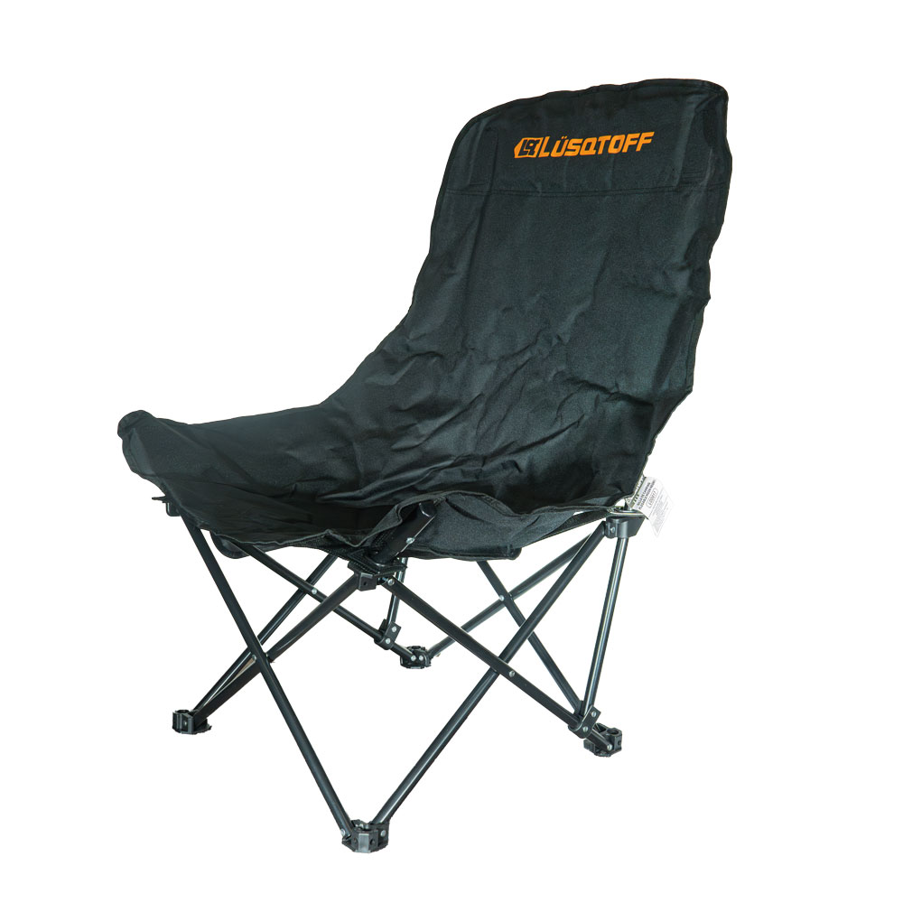 SILLA DE CAMPING PLEGABLE MOON NEGRO LUSQTOFF