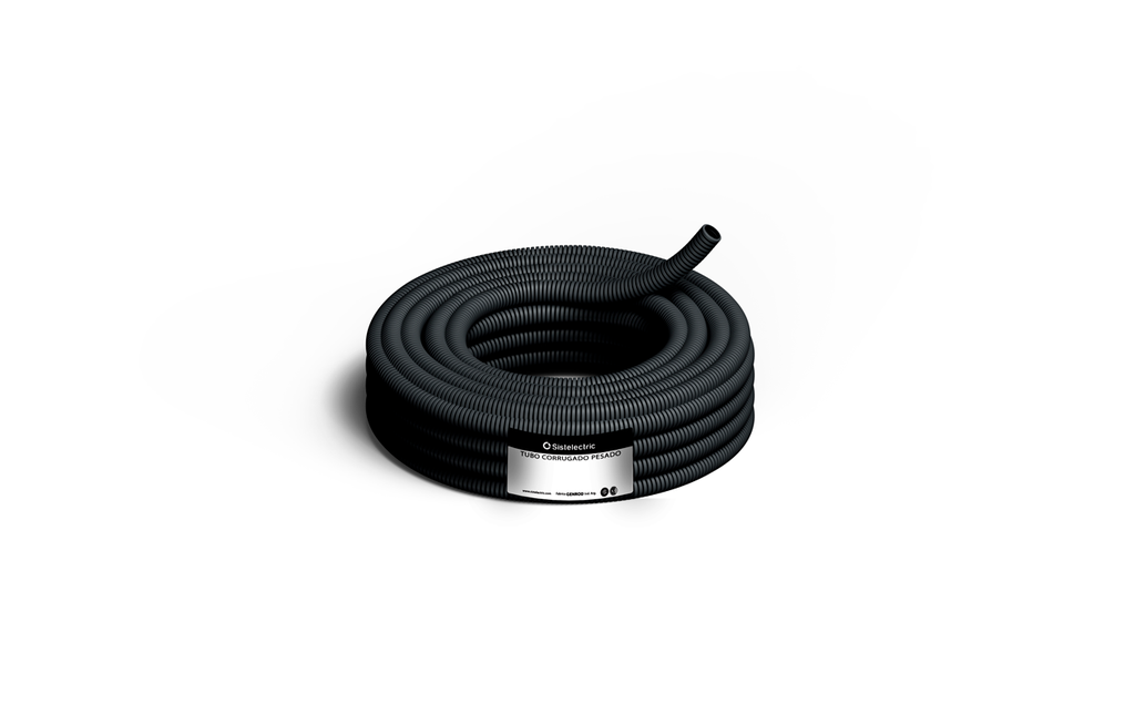TUBO CORRUGADO PESADO POR 25M (ROLLO-PRECIO ) DE Ø25MM GENROD