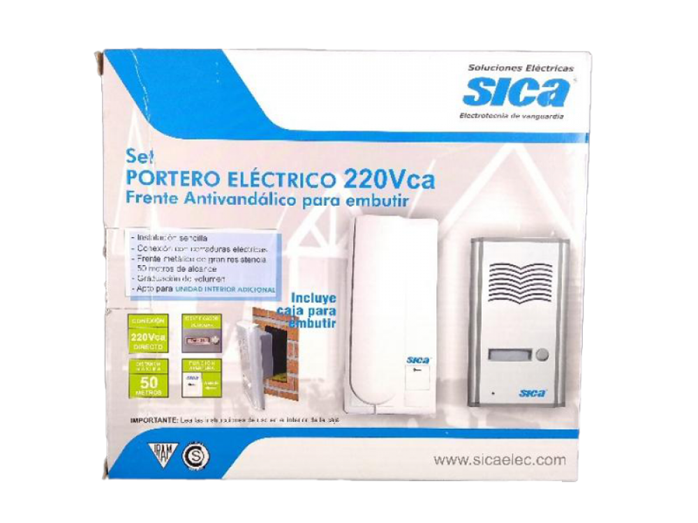PORTERO ELECTRICO 220V MONTAJE SUPERFICIAL SICA