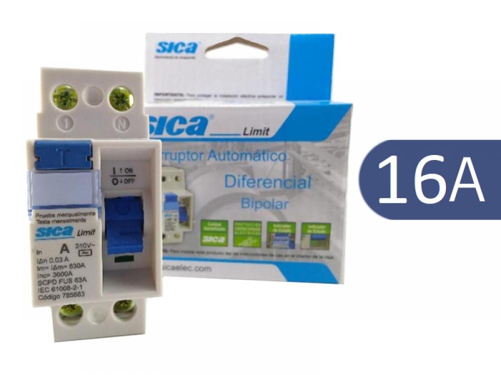 DISYUNTOR BIPOLAR 2x 16A ULTRA SENSIBLE SICA