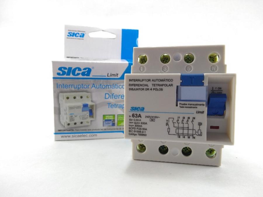 DISYUNTOR TETRAPOLAR 4x 63A SICA