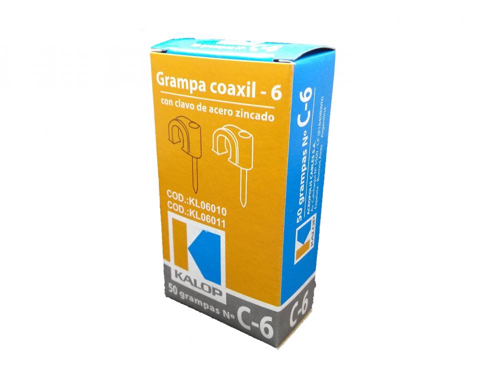 GRAMPA COAXIL Nº 6 x 50 NEGRA UNIDADES KALOP