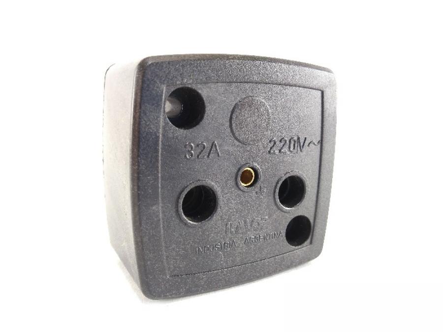 BASE INDUSTRIAL 2X 32A CON PT KALOP