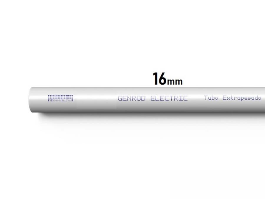 CAÑO RIGIDO x 3MT 16mm 5/8 EXTRAPESADO GENROD