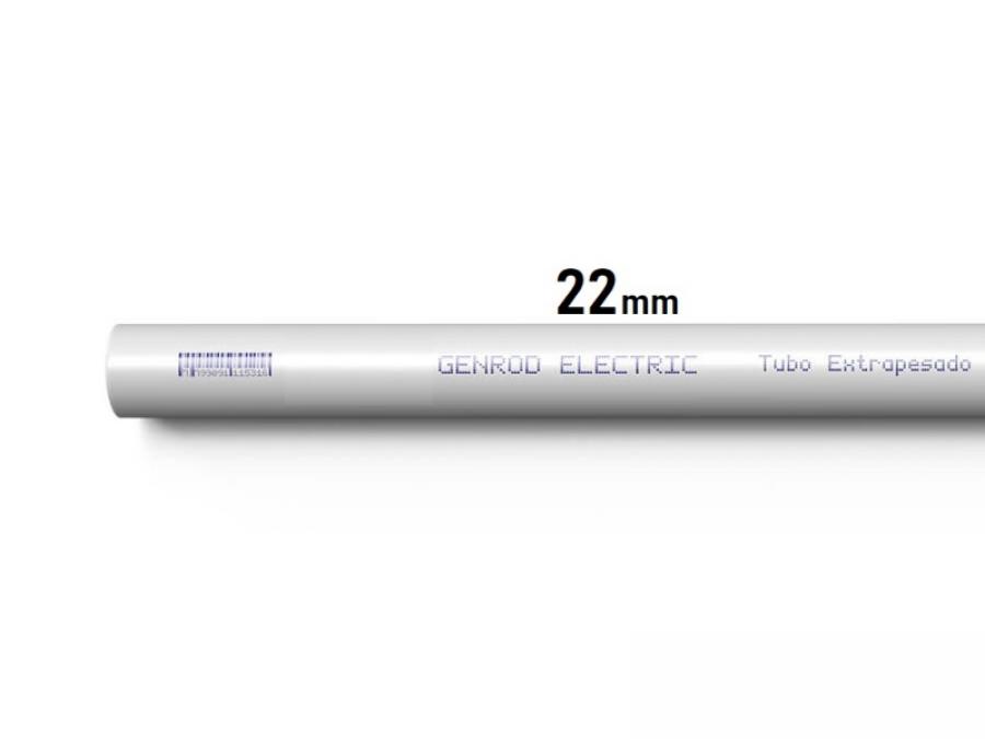 CAÑO RIGIDO x 3MT 22mm 7/8 EXTRAPESADO GENROD