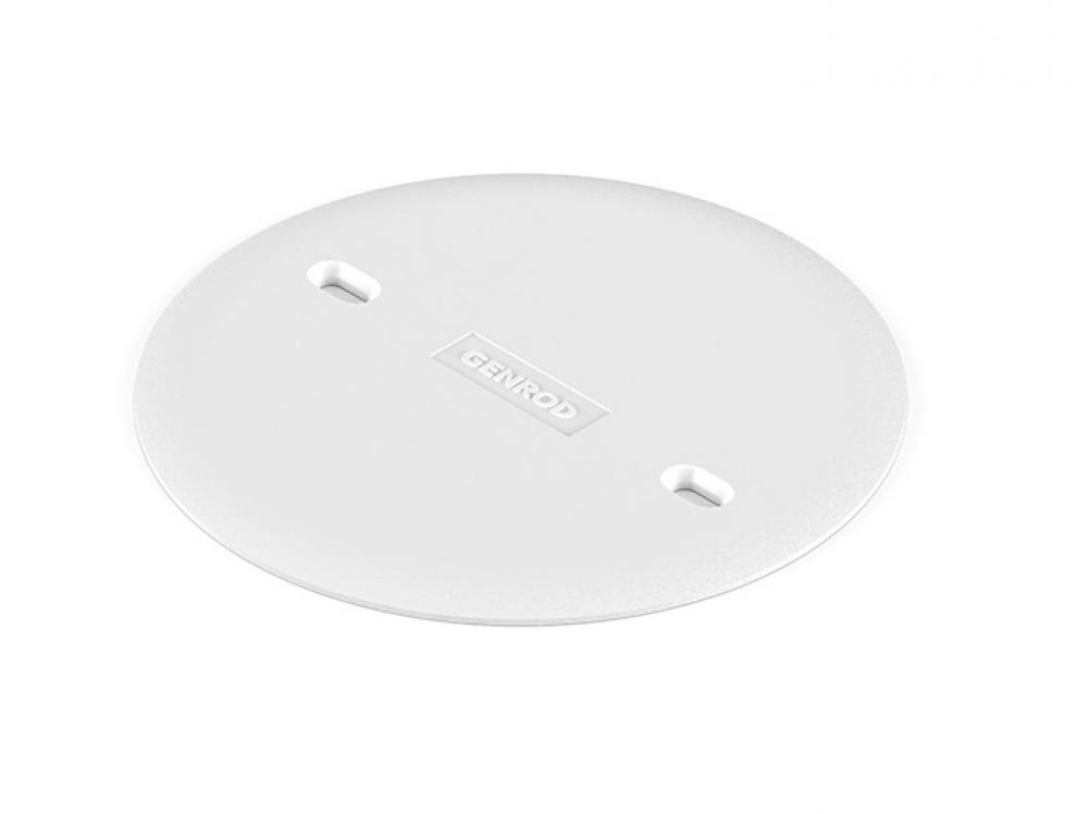 TAPA CIEGA PVC REDONDA CHICA BLANCA GENROD