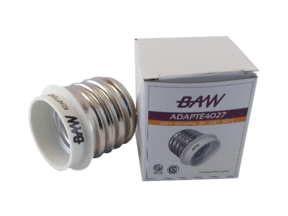 REDUCCION DE ZOCALO E40 A E27 BAW