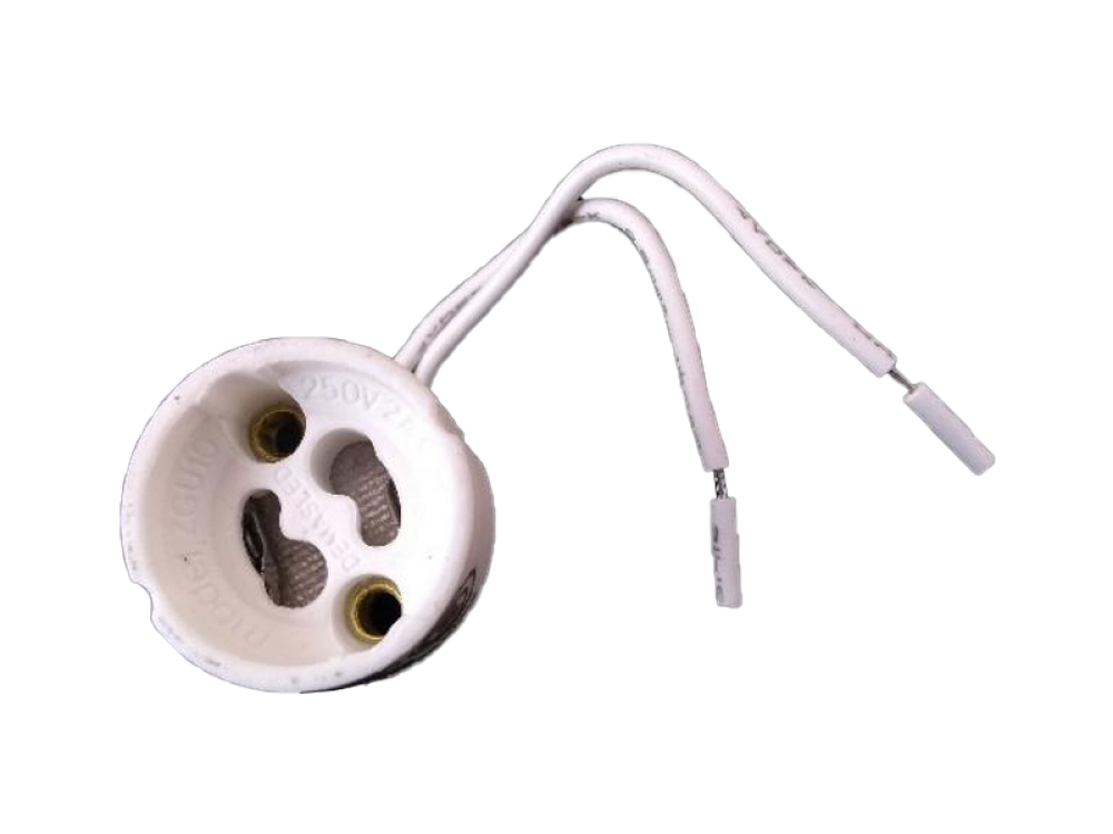 ZOCALO CERAMICO GU10 CON CABLE TREFI