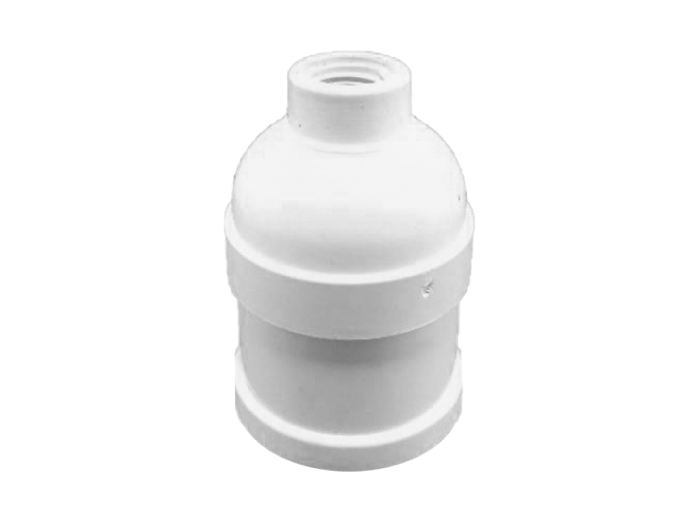 PORTALAMPARA E27 2 PIEZAS PLASTICO BLANCO TREFI