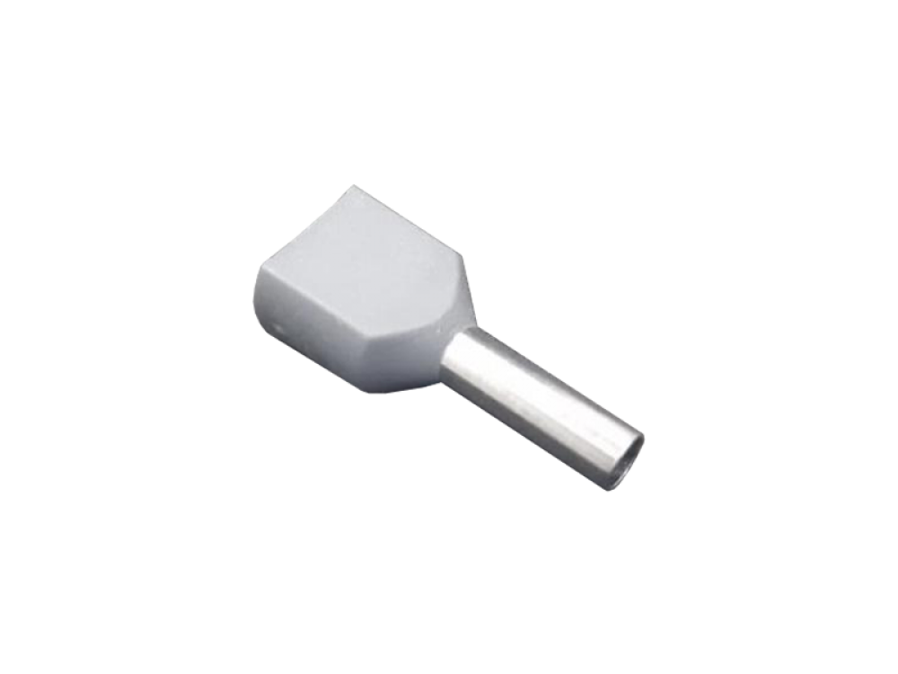 PUNTERA HUECA PREAISLADA DOBLE 2,5mm2 GRIS FUSSE