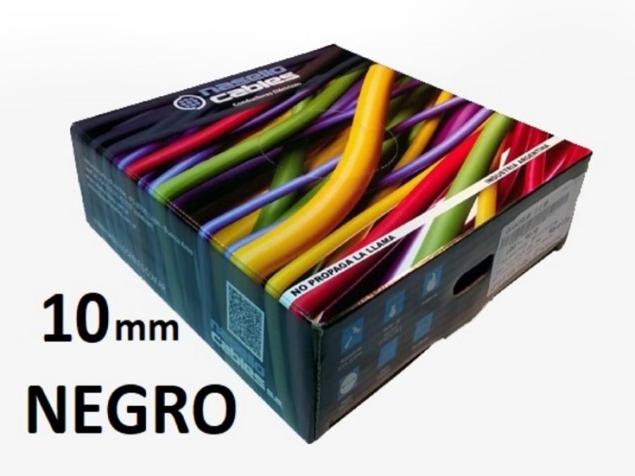 ROLLO CABLE UNIPOLAR 1x 10 NEGRO NASELLO