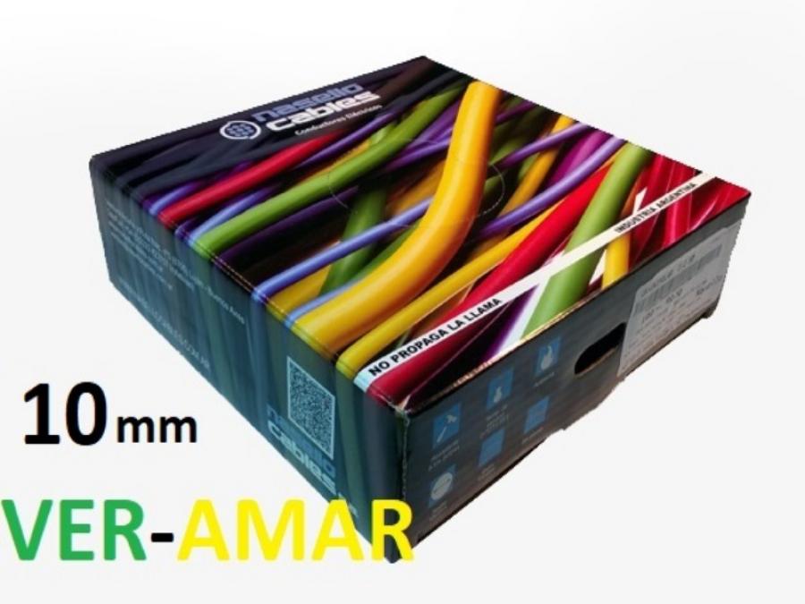 ROLLO CABLE UNIPOLAR 1x 10 VER-AMARI NASELLO