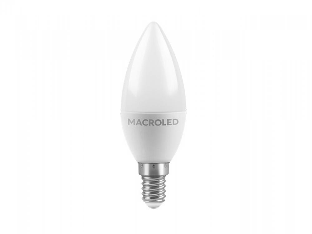 LAMPARA LED VELA 6W E14 LUZ DIA MACROLED