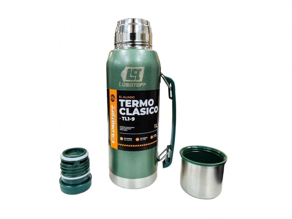TERMO CLASICO 1 LTS COLOR VERDE LUSQTOFF