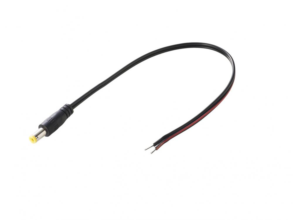 CONECTOR CONTROLADOR FUENTE PLUG 2.1 MACHO CON CABLE PRACTIL