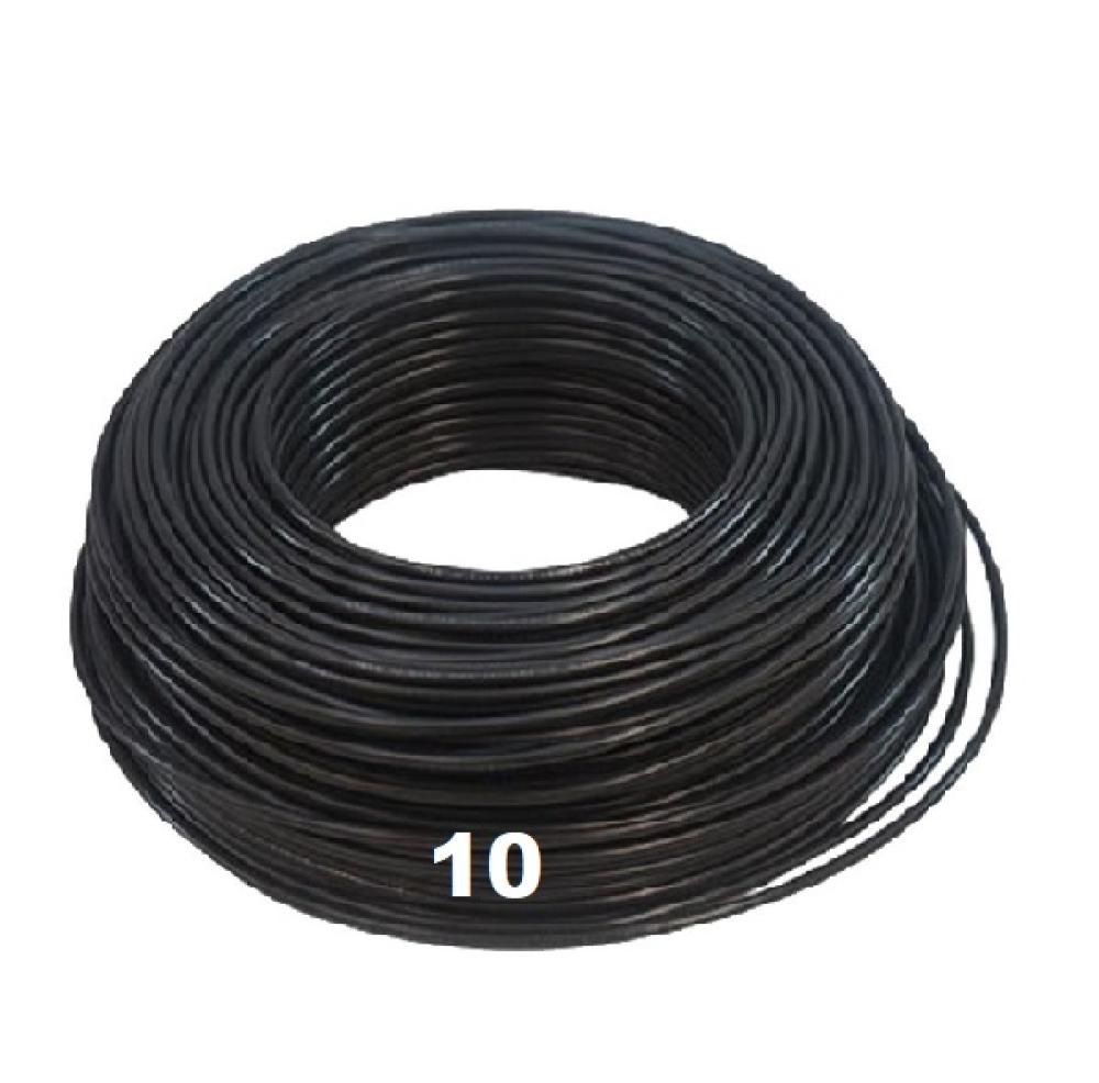 ROLLO CABLE UNIPOLAR 1x 10 NEGRO WIREFLEX