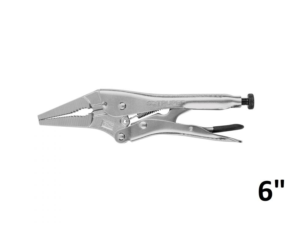 PINZA DE PRESION PUNTA LARGA 6" TRUPER