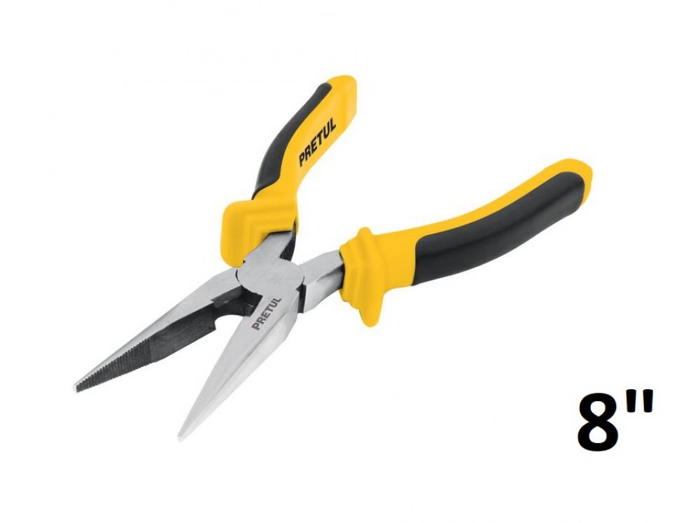 PINZA DE PUNTA 1/2 CAÑA 8" PRETUL