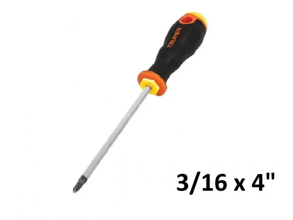 DESTORNILLADOR MANGO CONFORGRIP PLANO 3/16 x 4" PRETUL