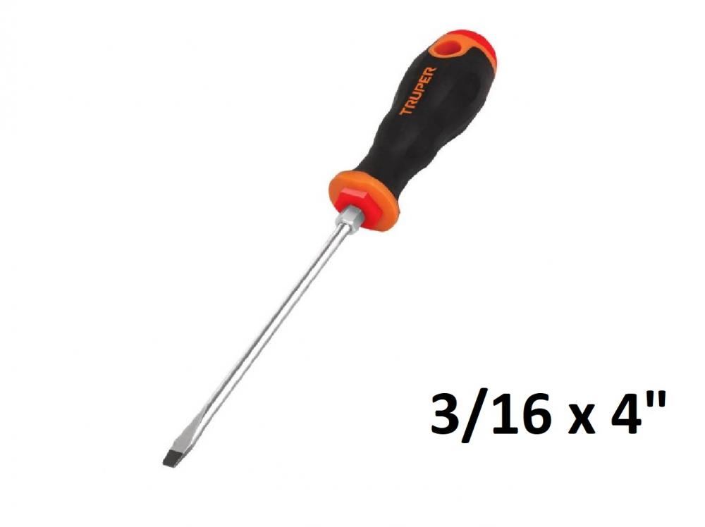 DESTORNILLADOR MANGO CONFORGRIP PLANO 3/16 x 4" PRETUL