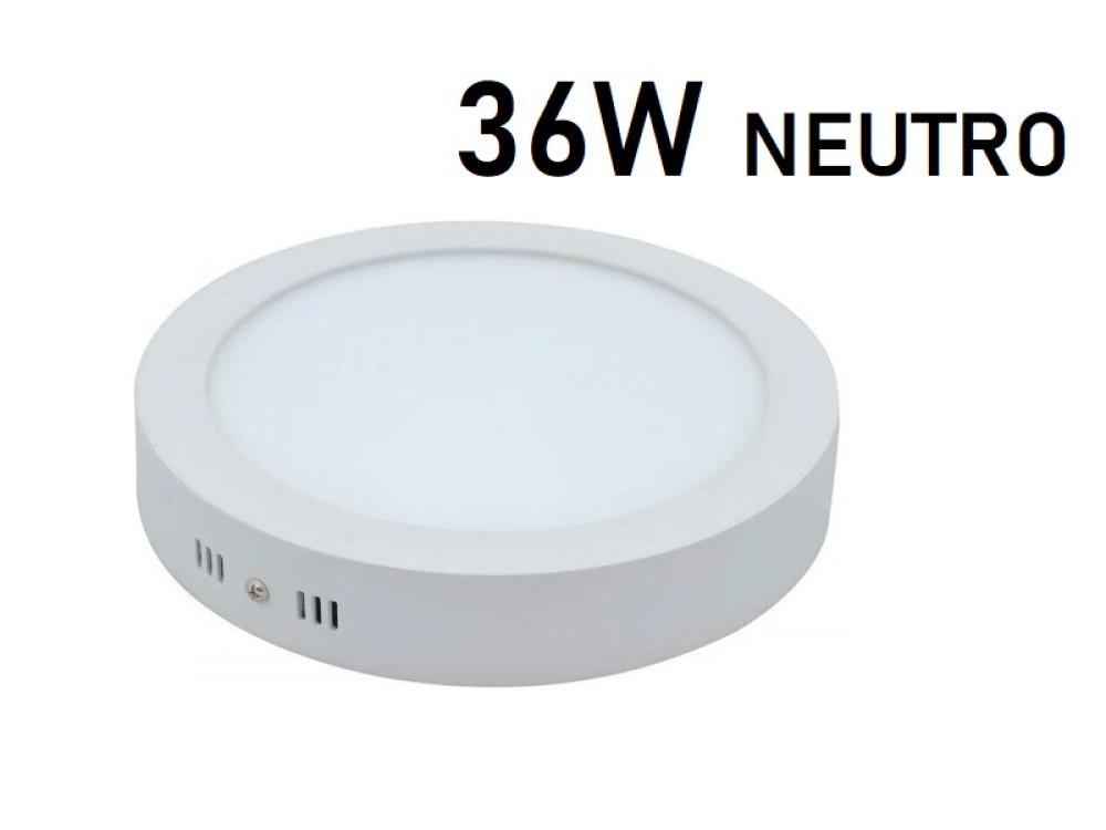 PLAFON LED REDONDO EXTERIOR 36W LUZ NEUTRA RESILIENTE