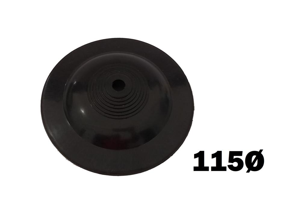 FLORON NEGRO CHICO 115mm PLASTICO SIN PRENSACABLE BOLTZ