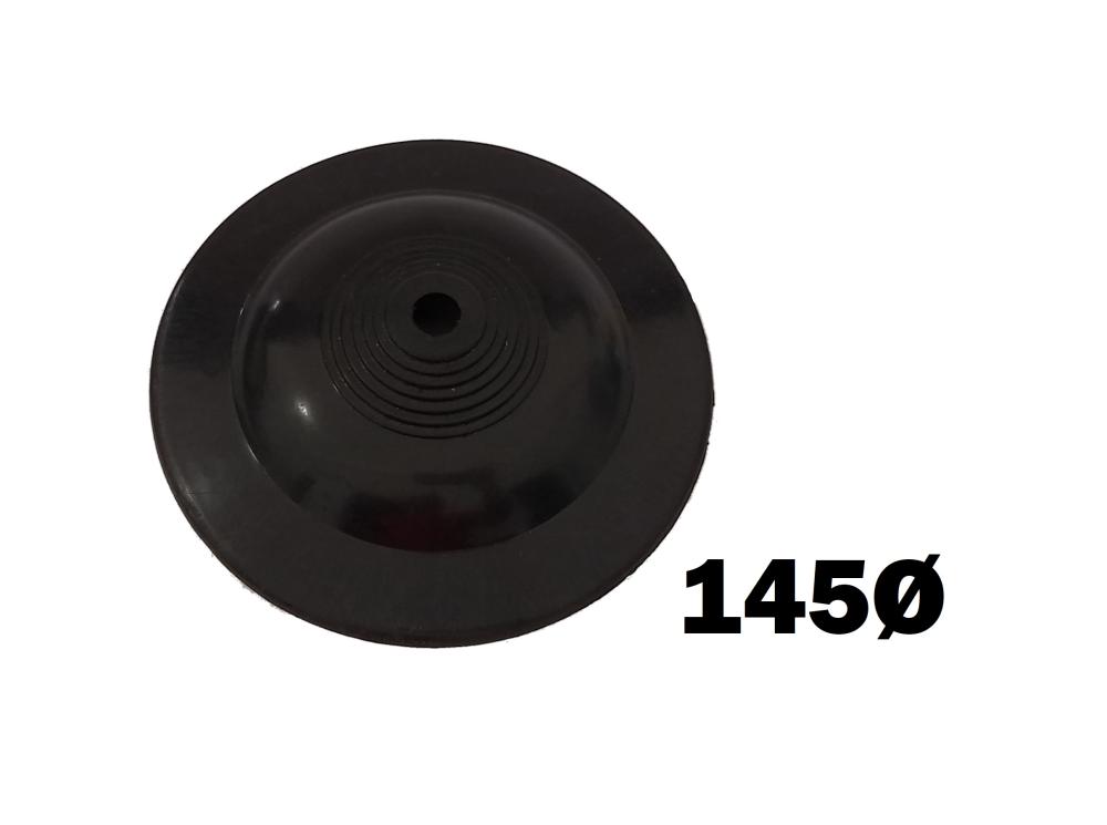 FLORON NEGRO GRANDE 145mm PLASTICO SIN PRENSACABLE BOLTZ