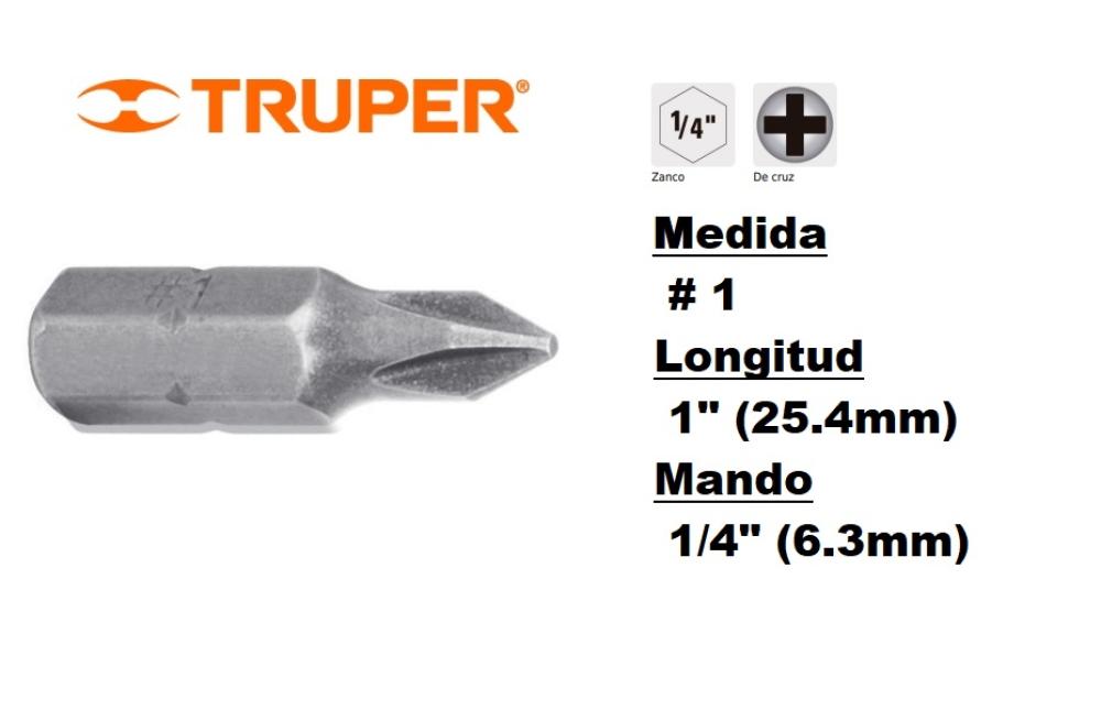 PUNTA N°1 PHILLIPS 1" LARGO TRUPER