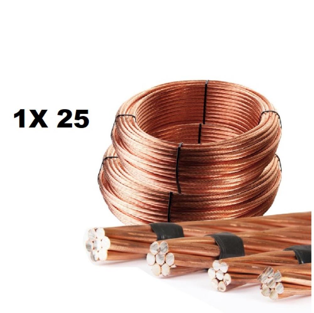 ROLLO CABLE DESNUDO 1X 25 NASELLO