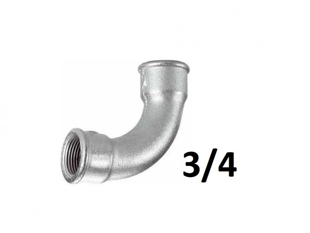 CURVA HIERRO 3/4" AG