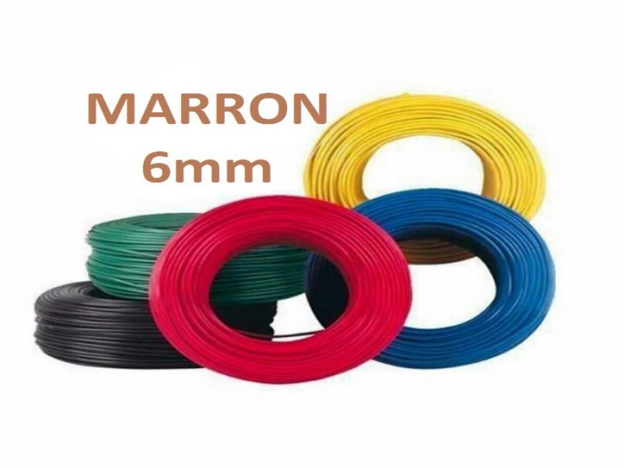 ROLLO CABLE UNIPOLAR 1x 6 MARRON WIREFLEX