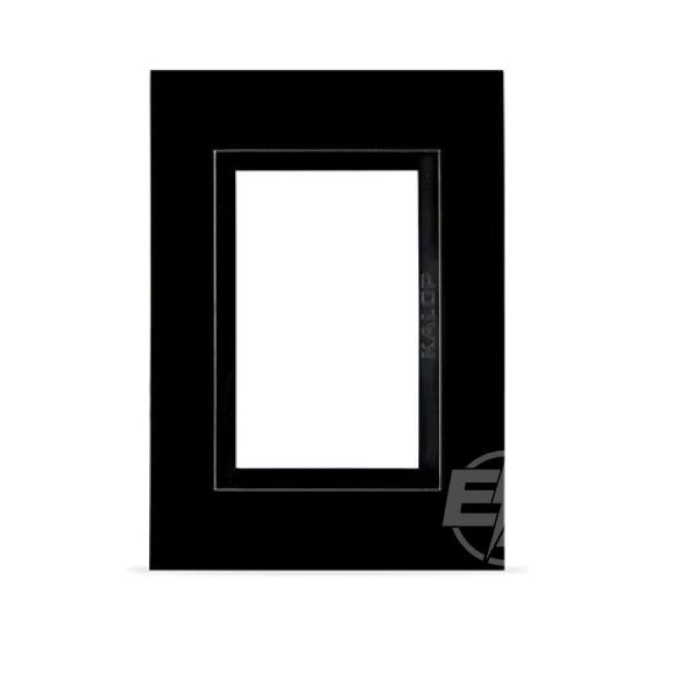 TAPA RECTANGULAR 10x5 NEGRA ZEN BASIC KALOP