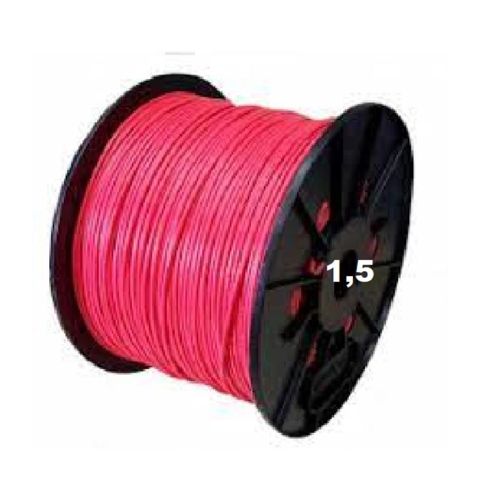 BOBINA CABLE UNIPOLAR 1x 1,5 ROJO WIREFLEX