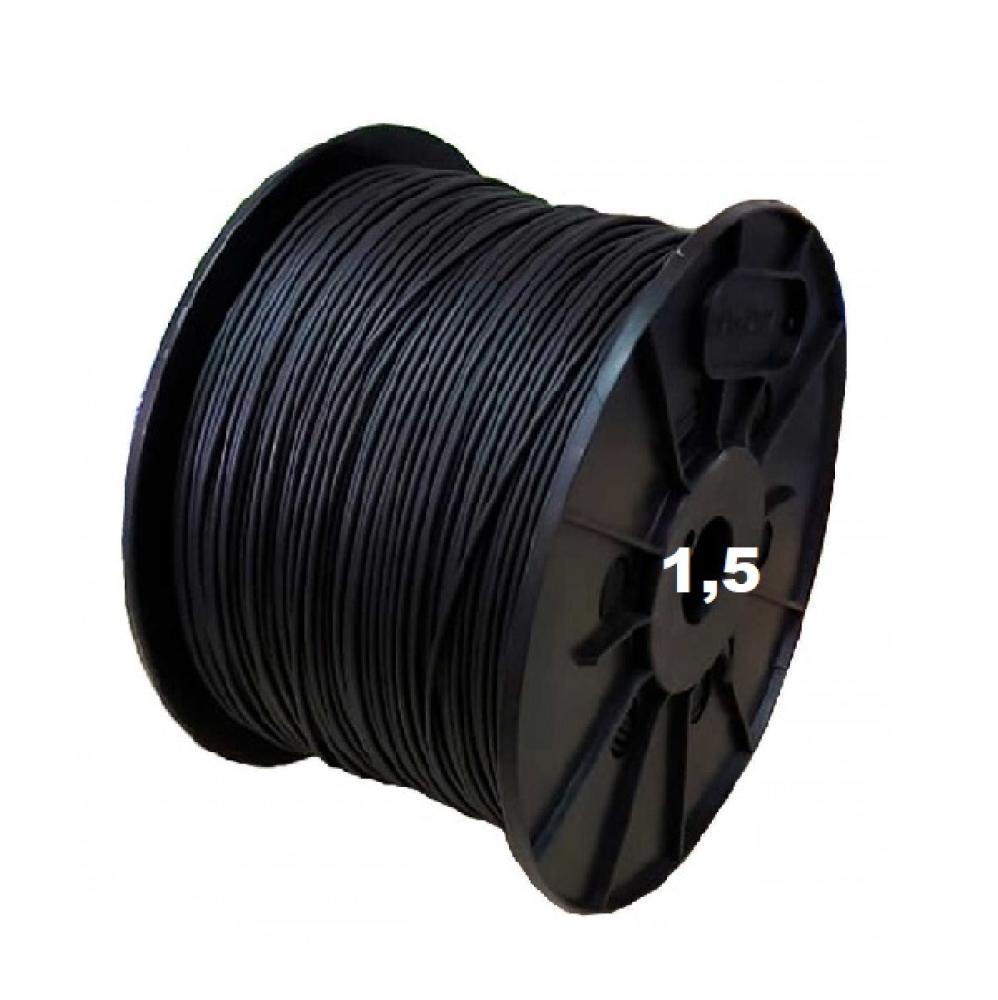 BOBINA CABLE UNIPOLAR 1x 1,5 NEGRO WIREFLEX