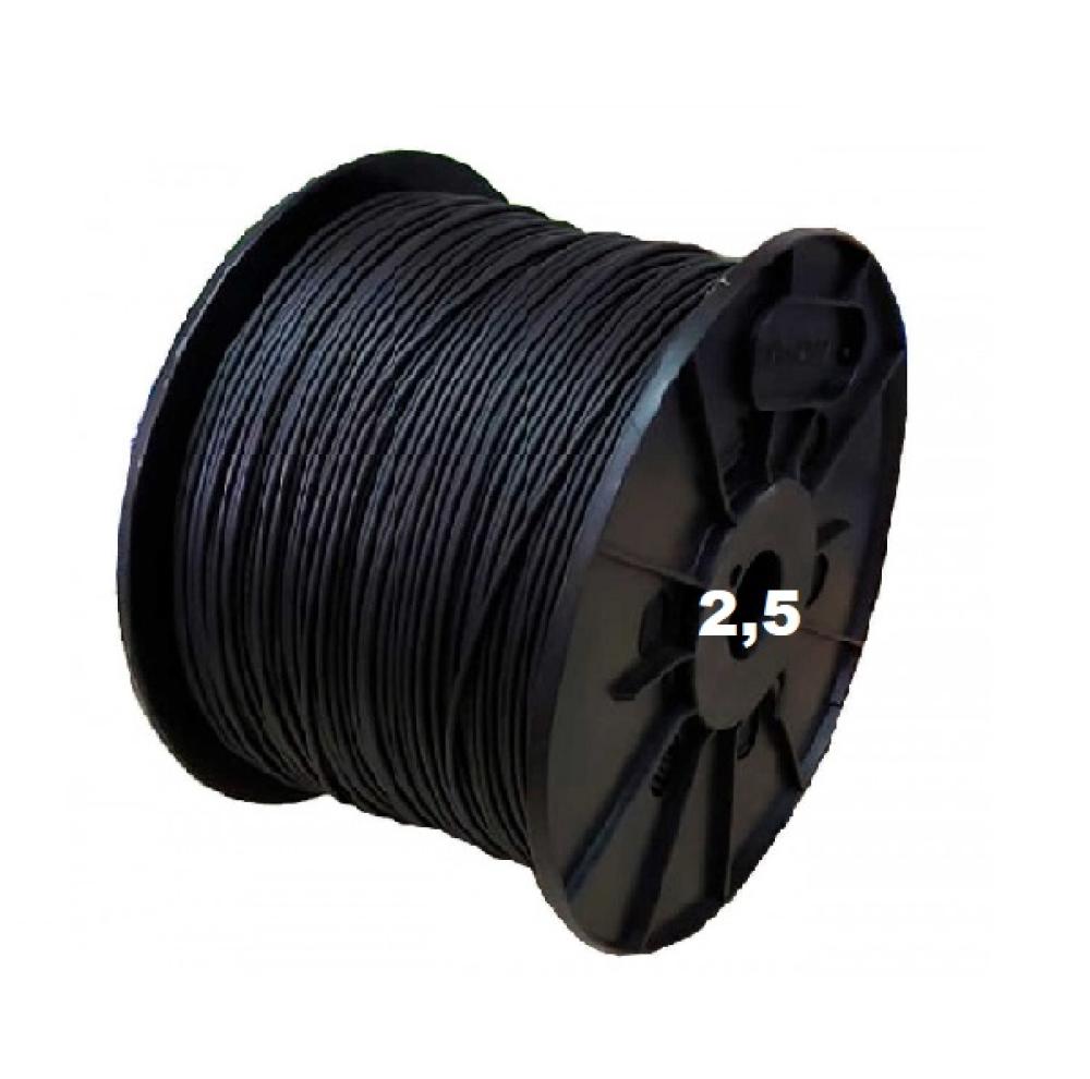 BOBINA CABLE UNIPOLAR 1x 2,5 NEGRO WIREFLEX