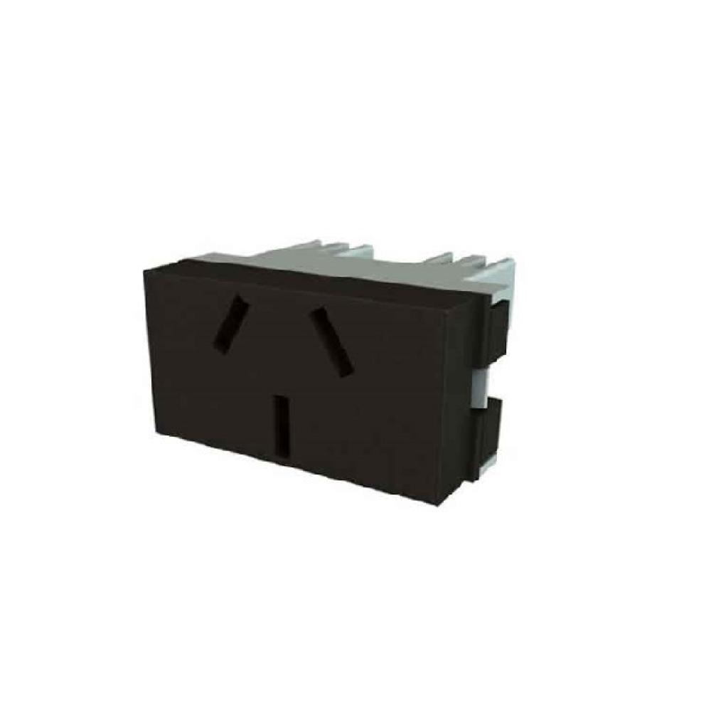 MODULO TOMA 10A NEGRO JELUZ PLATINUM
