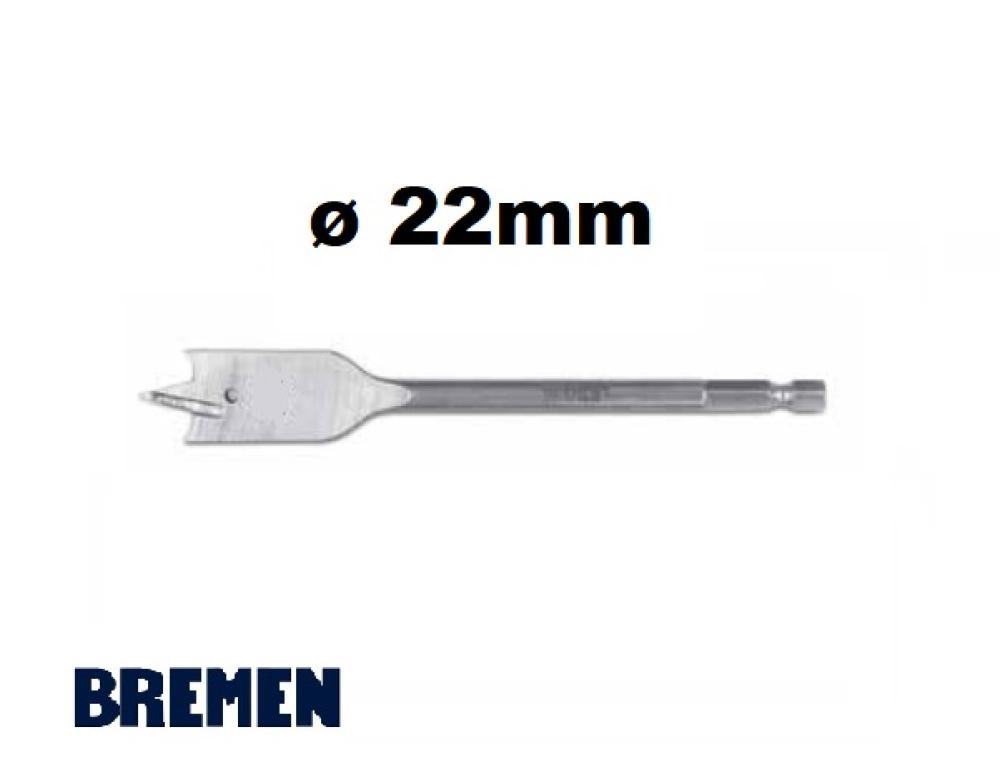 MECHA para MADERA (Paleta / Tricúspide) ø 22mm BREMEN