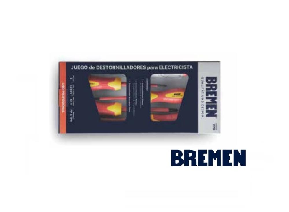 DESTORNILLADOR ELECTRICISTA Juego x 5Pzs BREMEN